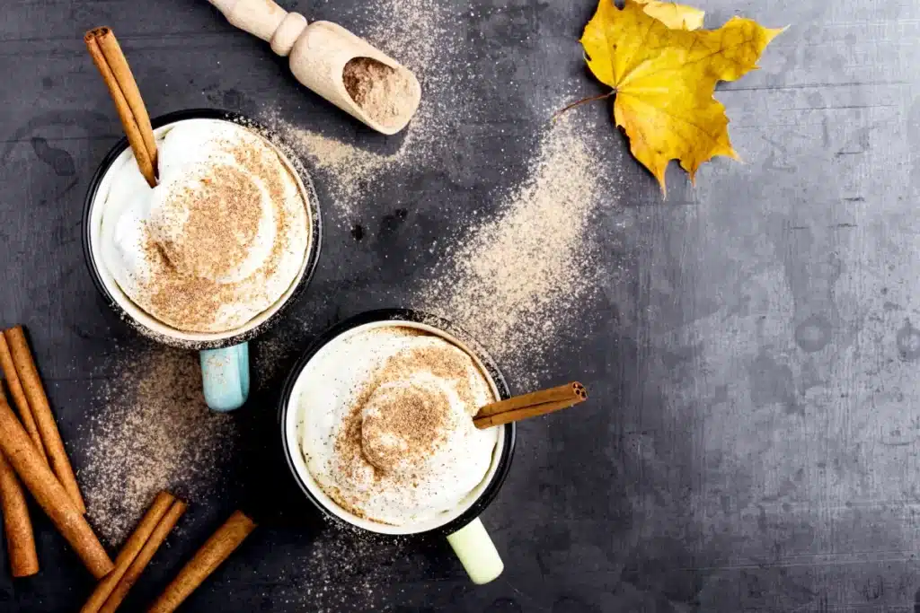 warm cinnamon roll cocktail comfort foods. 