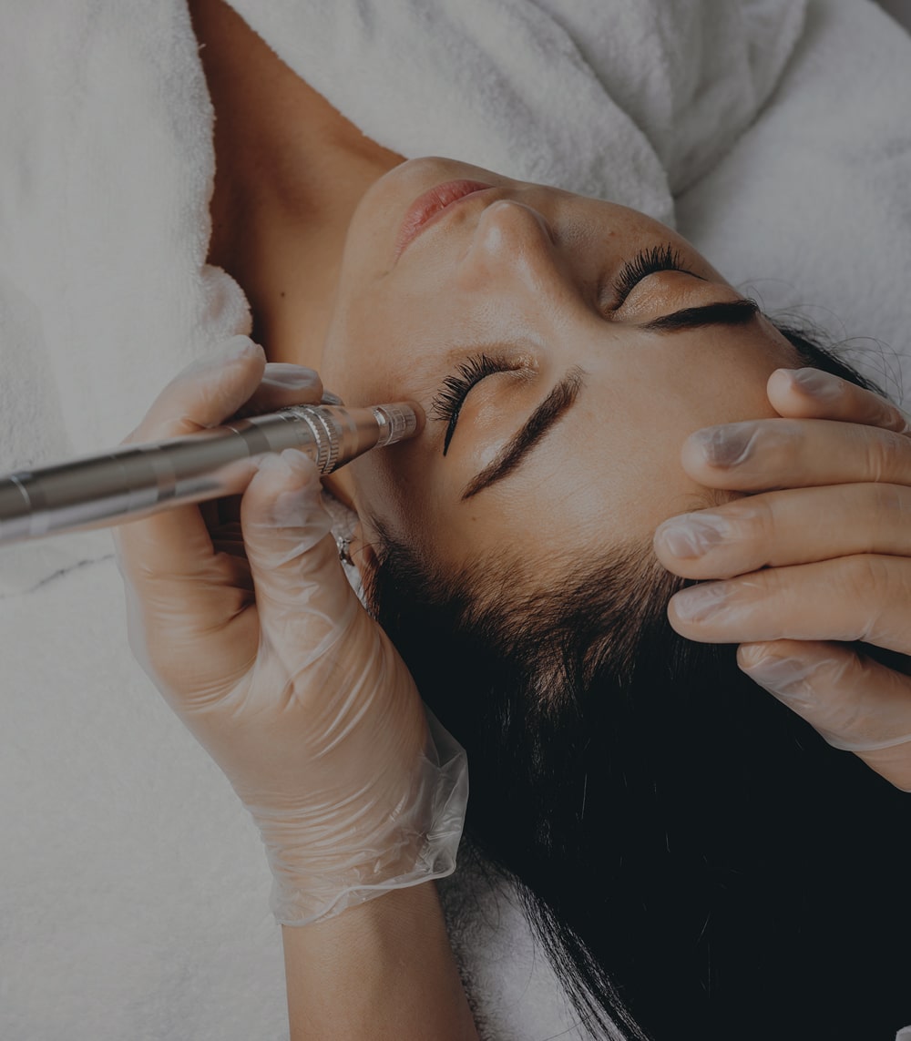 a close up of a person