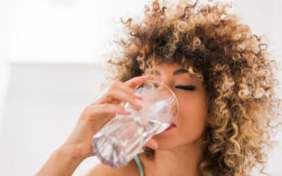 Healthy Young Woman Drinking Water